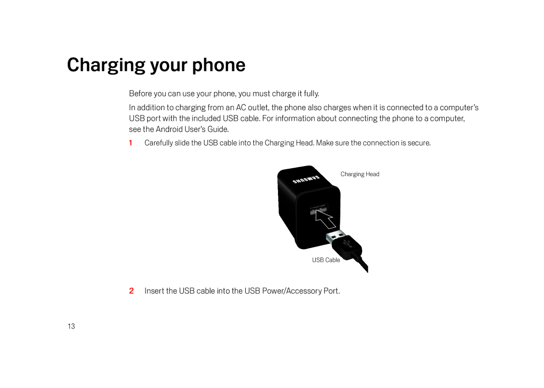 Verizon Cell Phone manual Charging your phone 