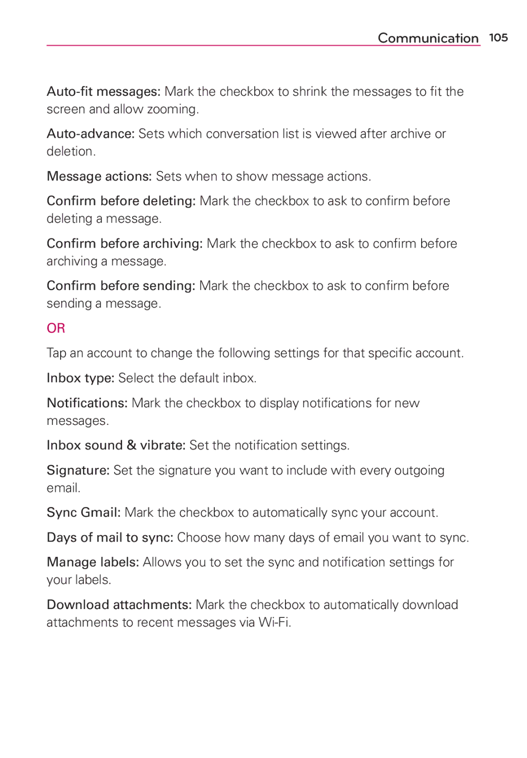 Verizon G2 manual Communication 