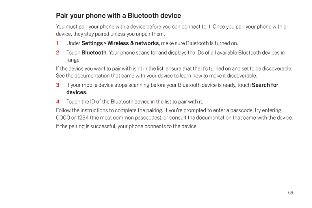 Verizon Galaxy Nexus manual Pair your phone with a Bluetooth device 