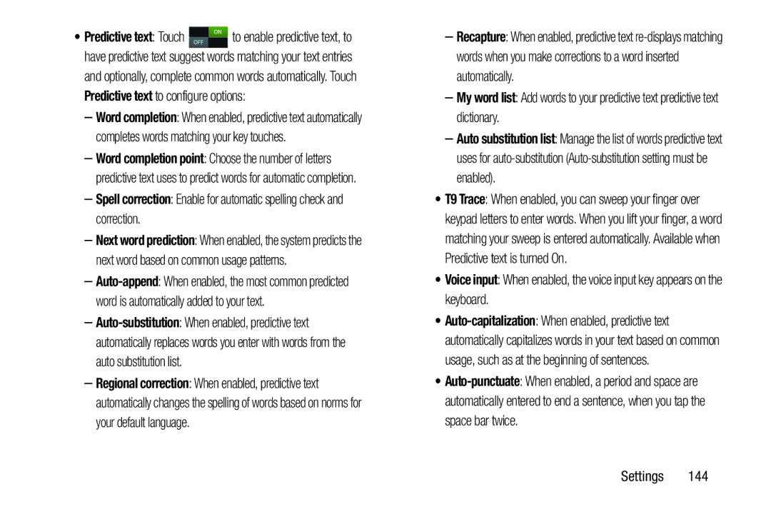 Verizon GH68-36971A manual Settings 