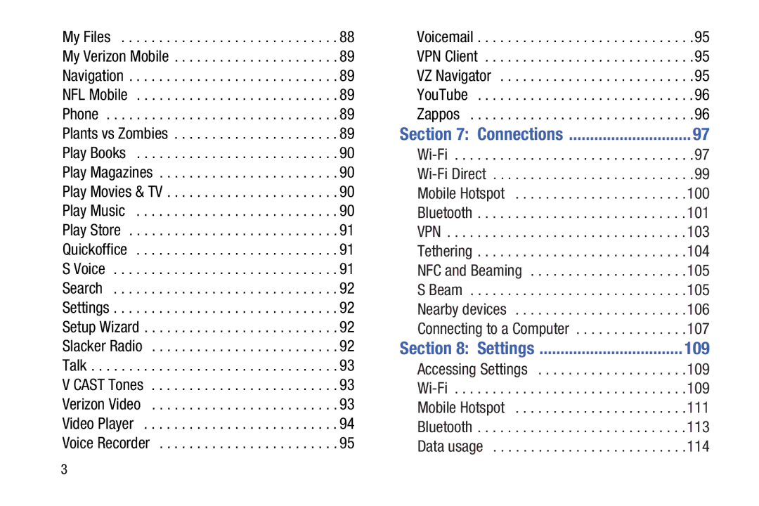 Verizon GH68-36971A manual Connections, 109 