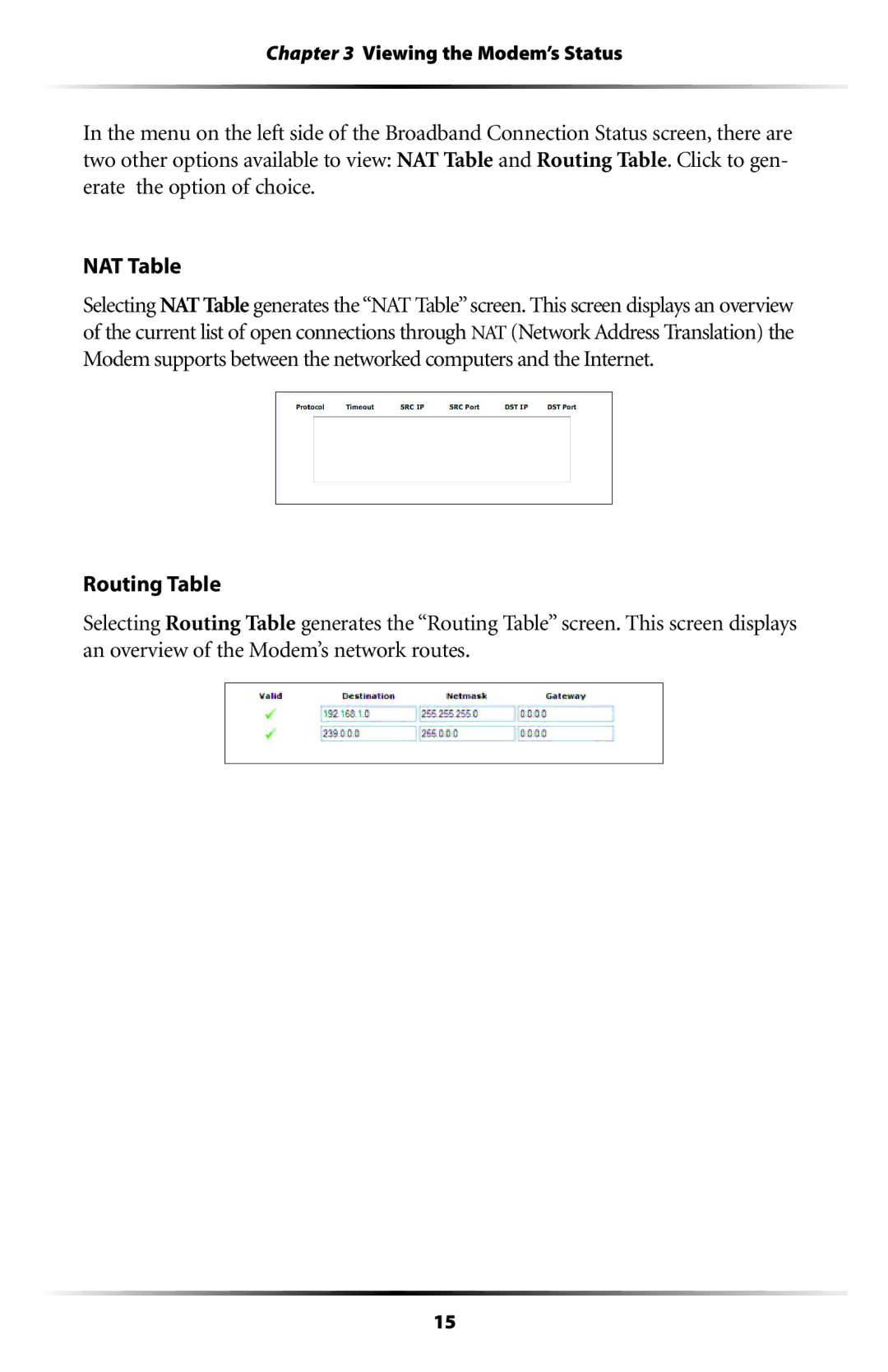 Verizon GT701C user manual Viewing the Modem’s Status 