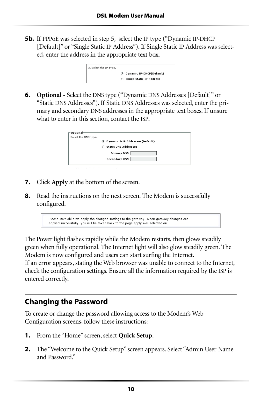 Verizon GT701C user manual Changing the Password 