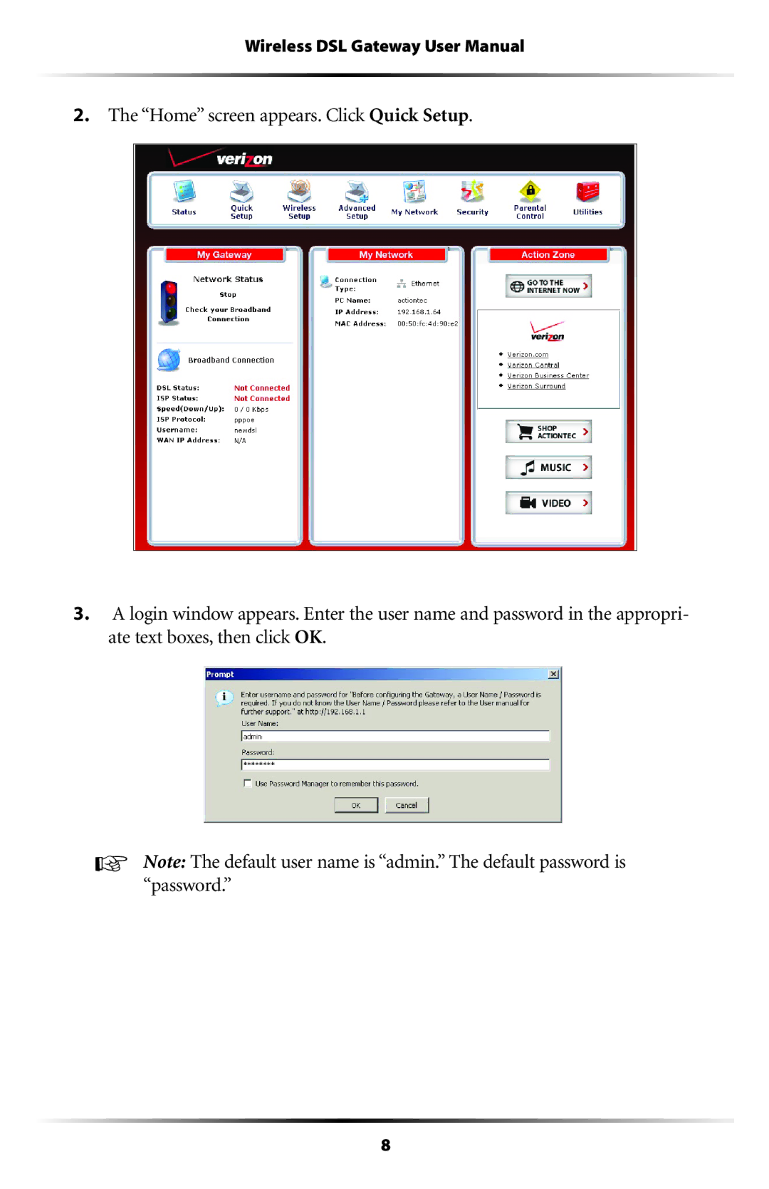 Verizon GT704WG user manual 