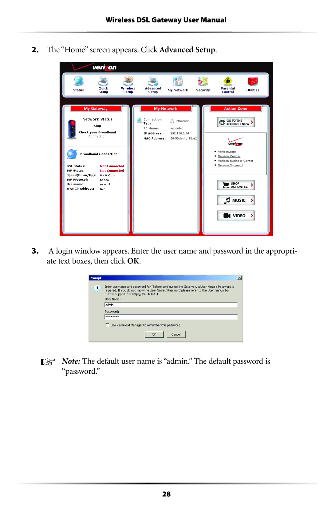 Verizon GT704WG user manual 