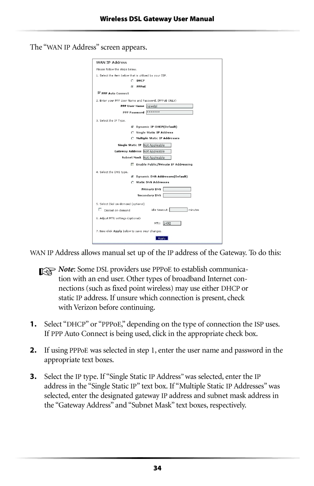 Verizon GT704WG user manual 