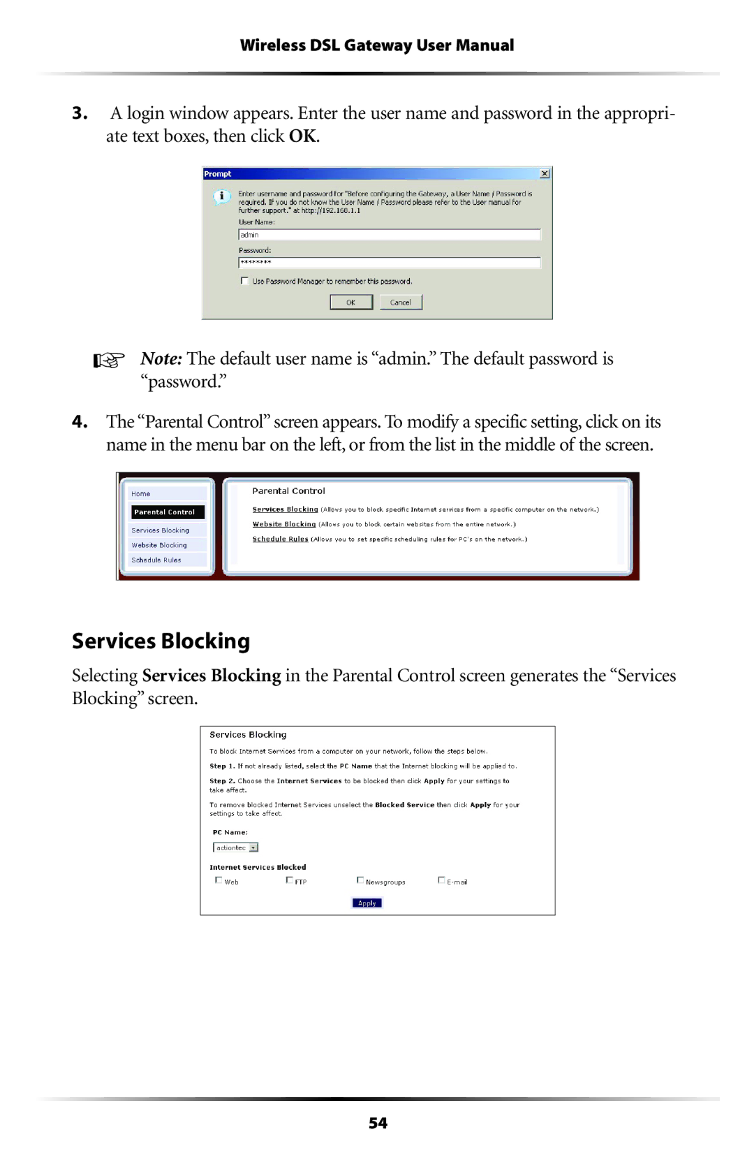 Verizon GT704WG user manual Services Blocking 