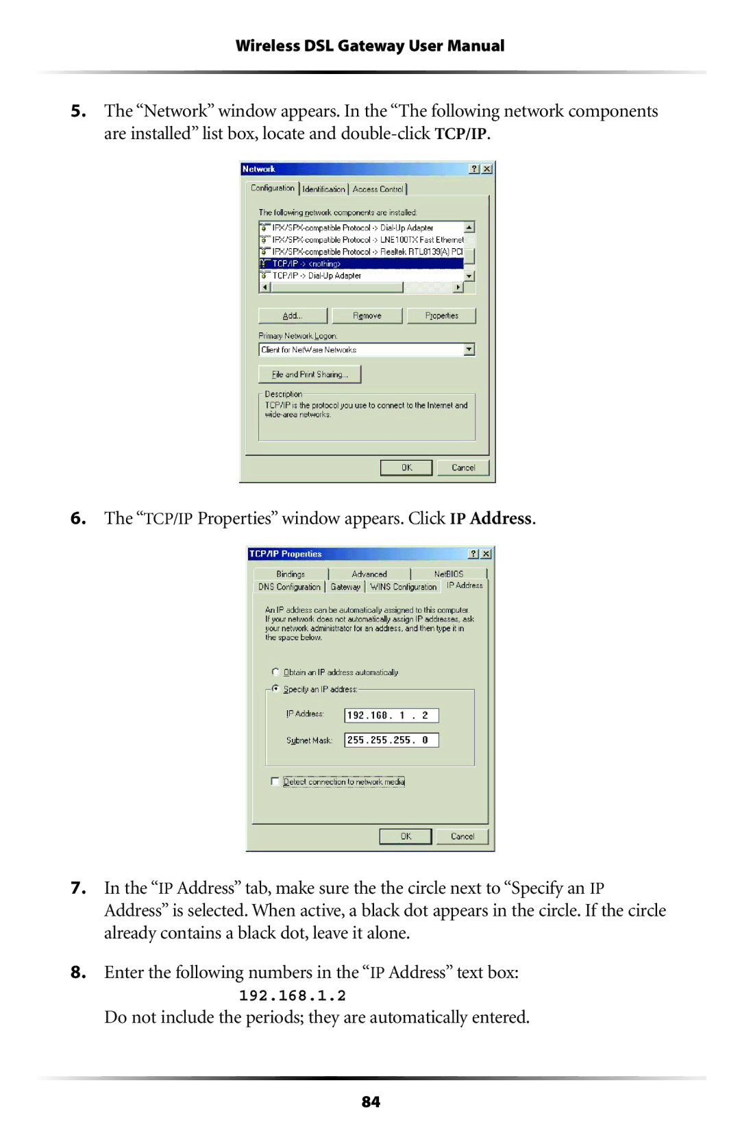 Verizon GT704WG user manual Do not include the periods they are automatically entered 