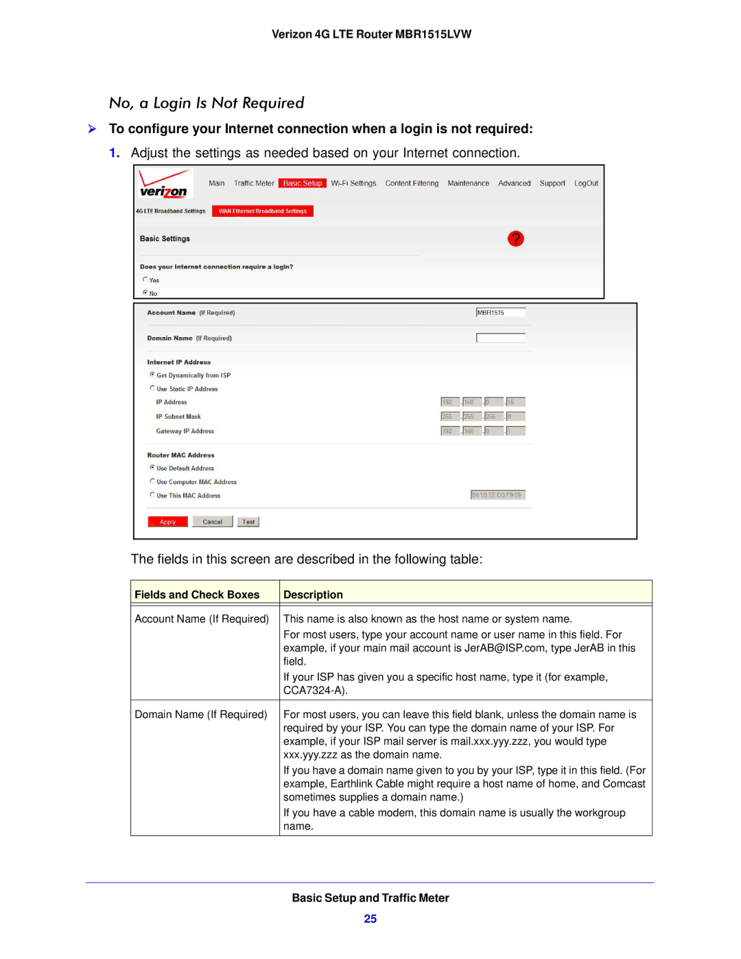 Verizon MBR1515L manual No, a Login Is Not Required 