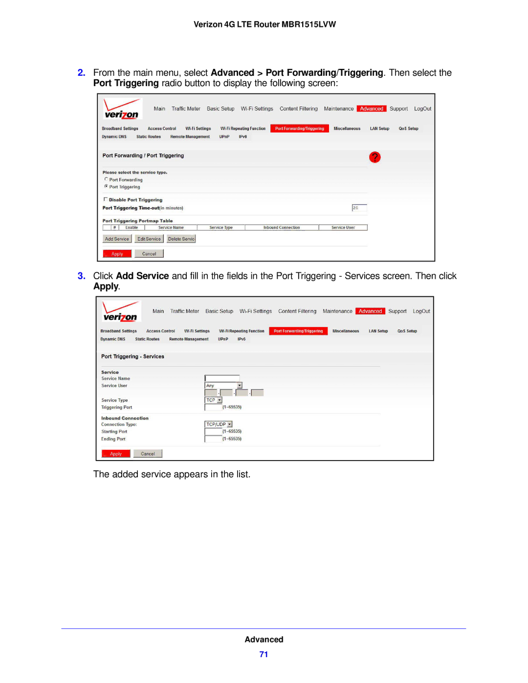 Verizon manual Verizon 4G LTE Router MBR1515LVW 