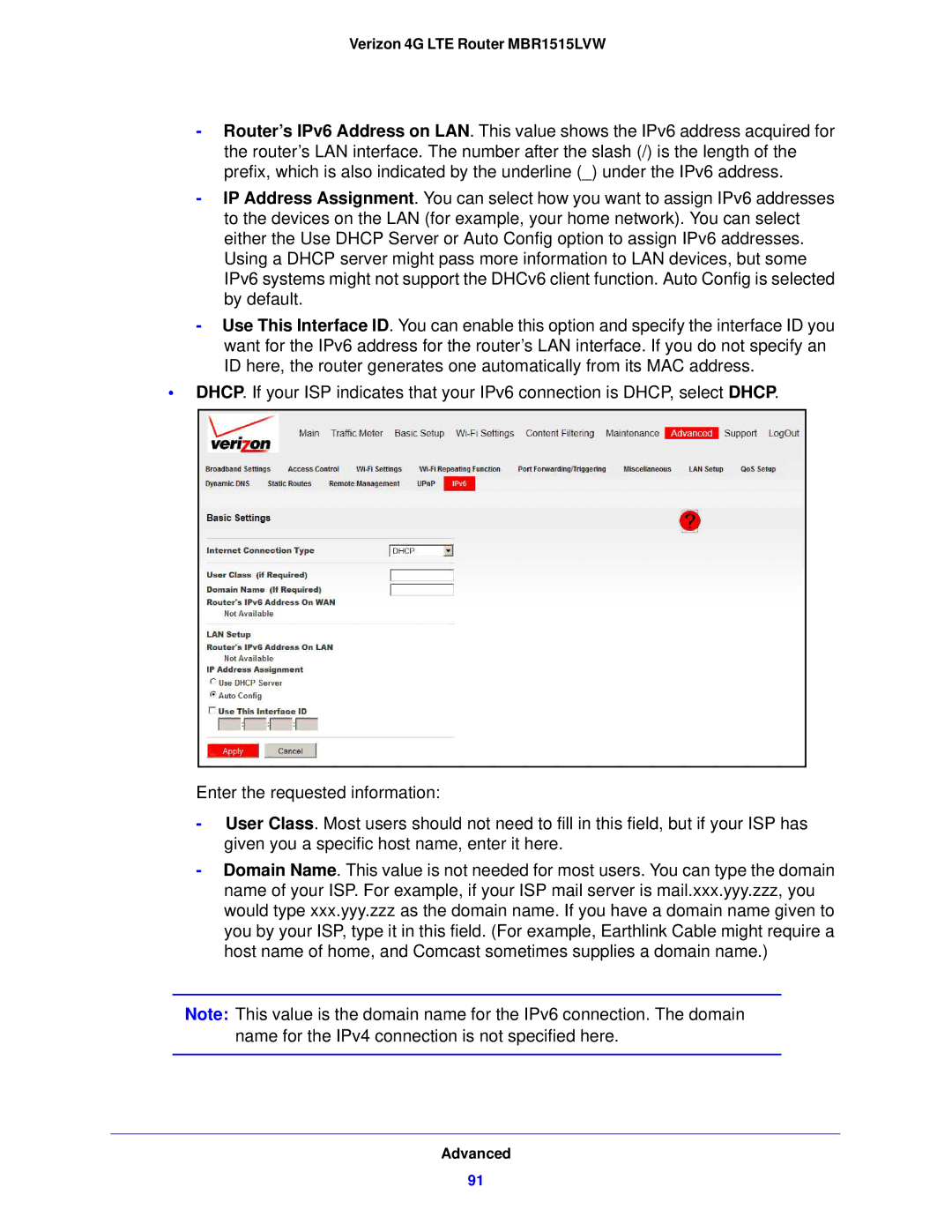 Verizon manual Verizon 4G LTE Router MBR1515LVW 