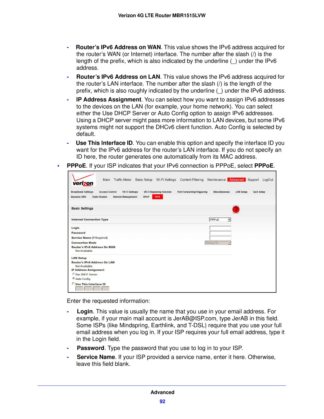 Verizon manual Verizon 4G LTE Router MBR1515LVW 