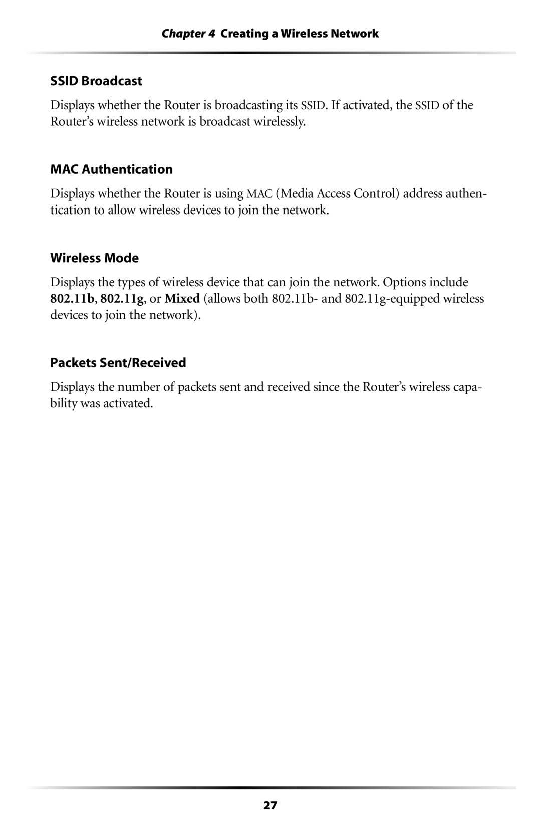 Verizon MI424WR user manual Creating a Wireless Network 