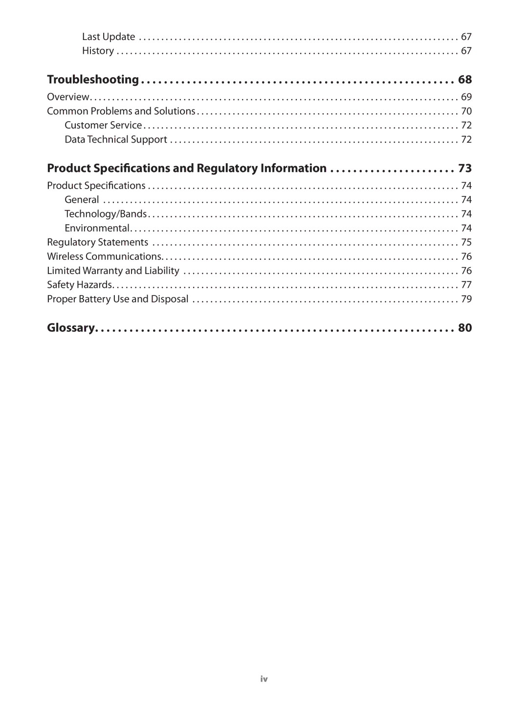 Verizon MIFI4510LPP manual Product Specifications and Regulatory Information, Glossary 