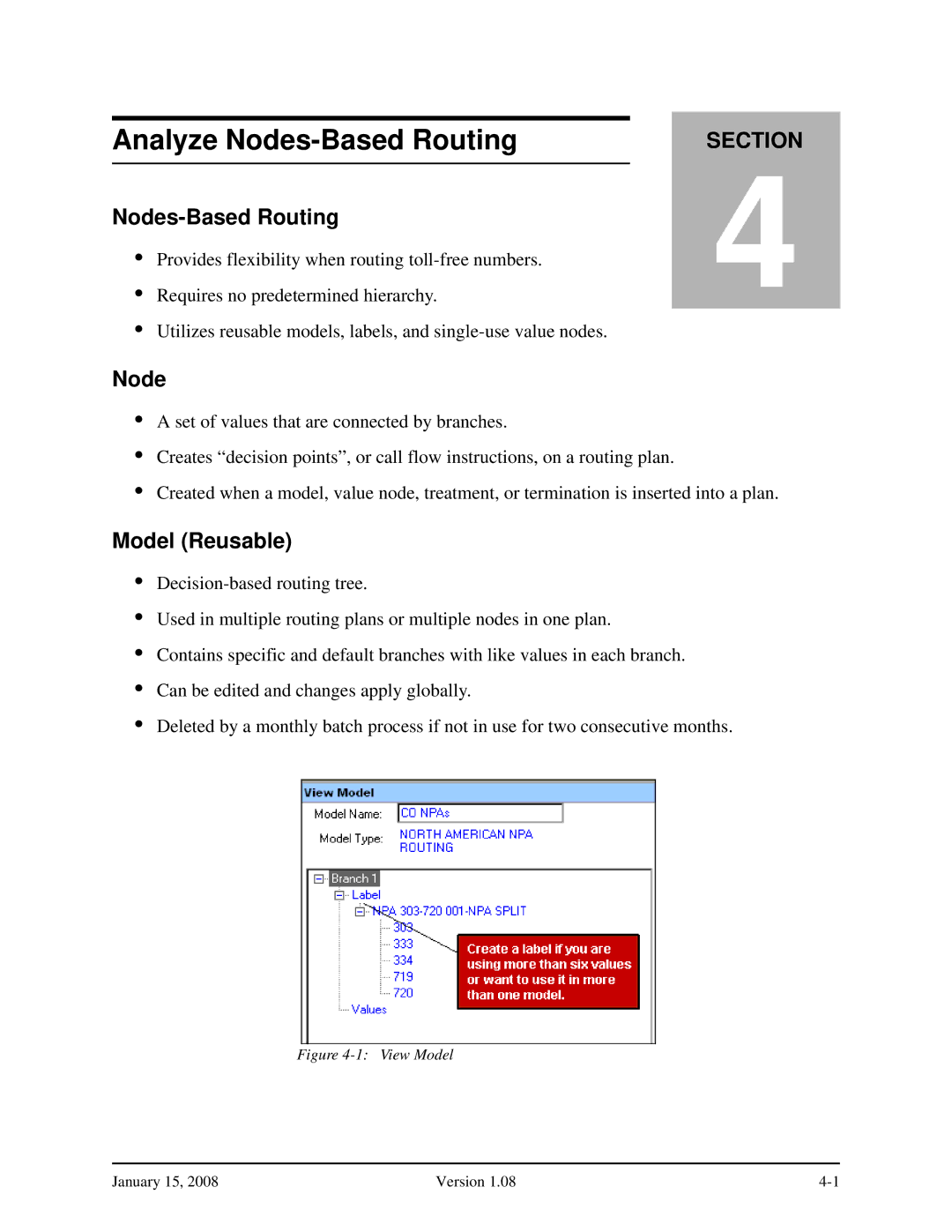 Verizon Network Manager Nodes manual Analyze Nodes-Based Routing, Model Reusable 