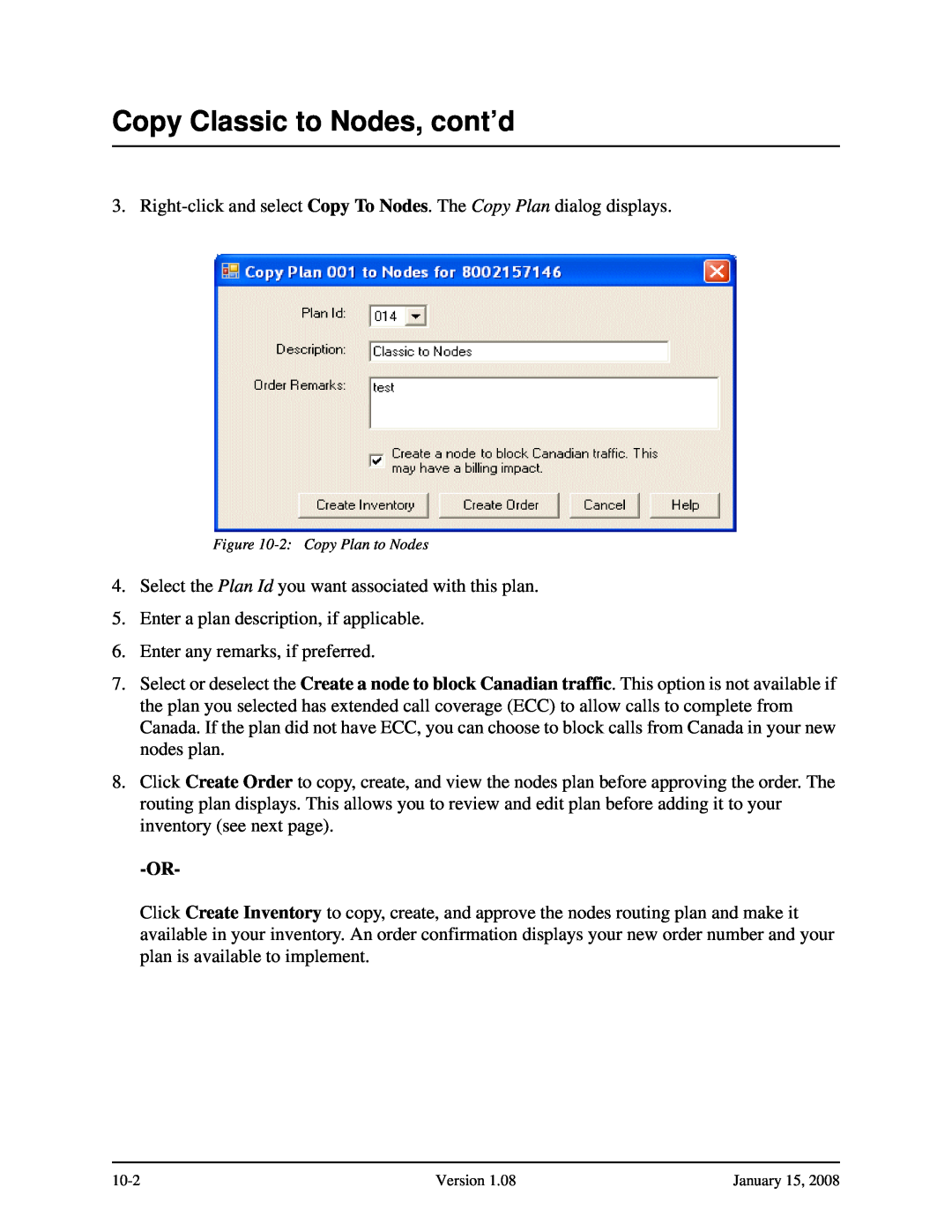 Verizon Network Manager Nodes manual Copy Classic to Nodes, cont’d 