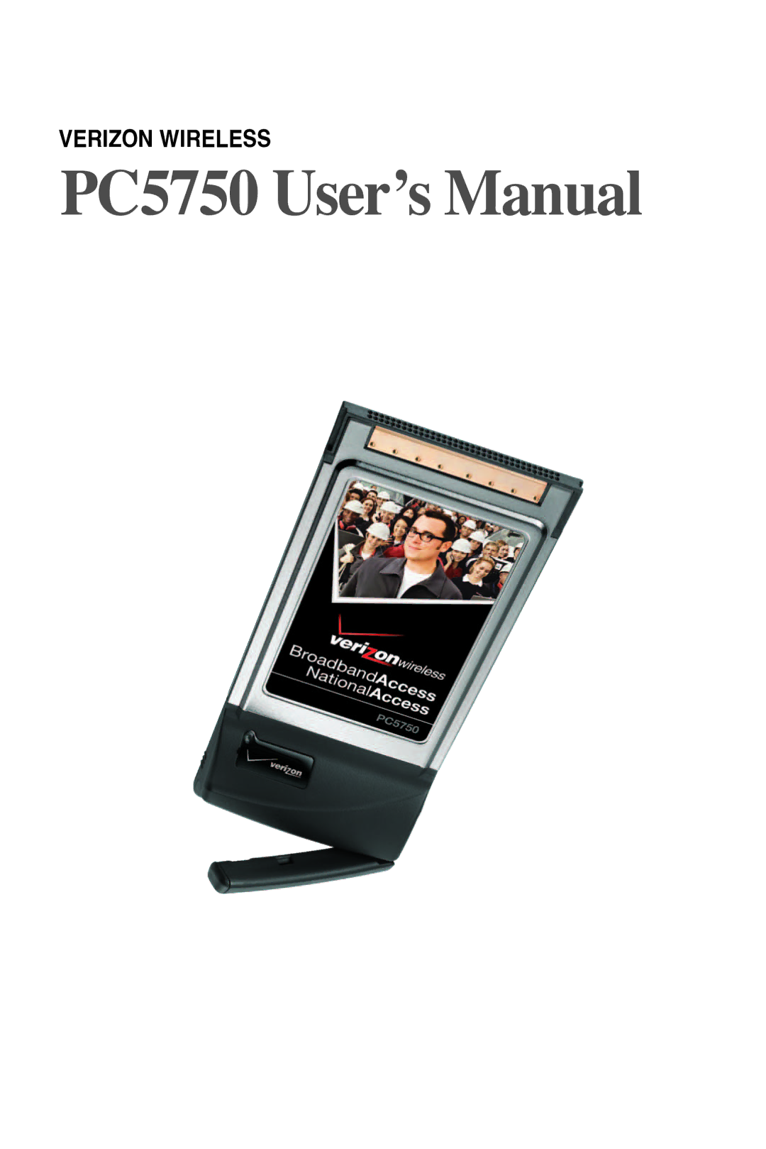 Verizon manual PC5750 Userʼs Manual 