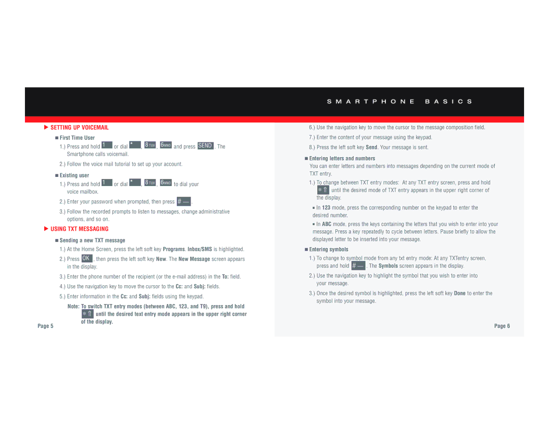 Verizon SCHI600 manual Setting UP Voicemail, Using TXT Messaging 