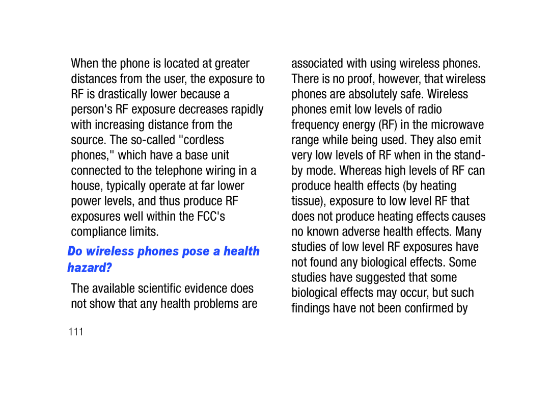 Verizon SCHu320 user manual Do wireless phones pose a health hazard? 