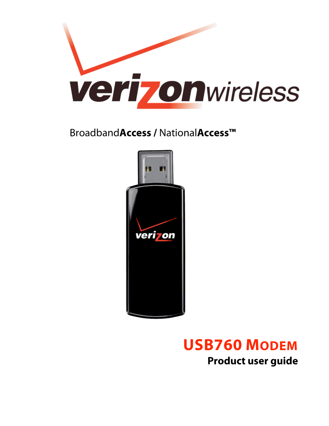 Verizon manual USB760 Modem 