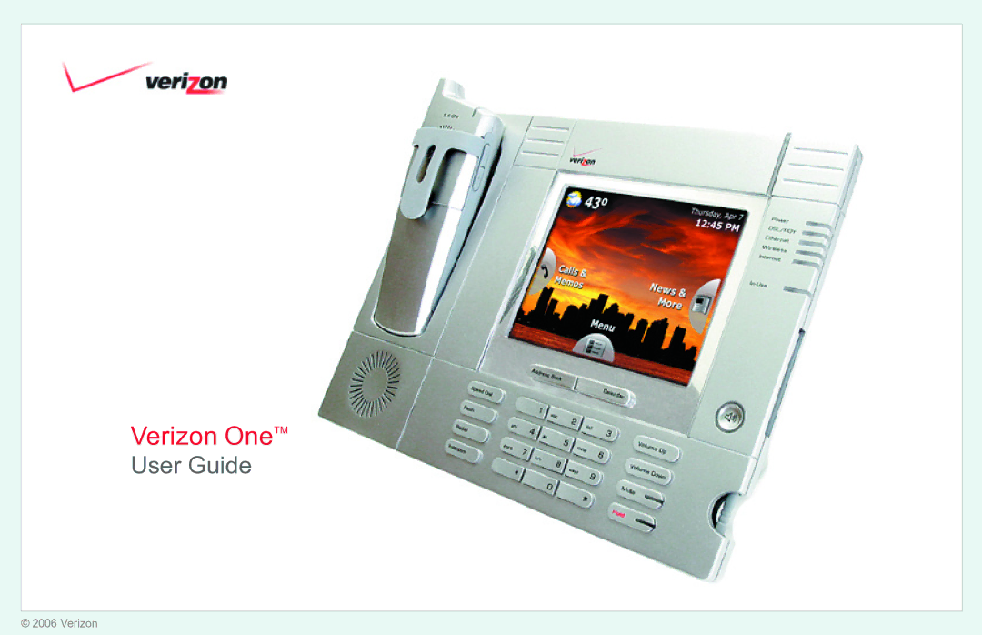 Verizon manual Verizon OneTM 