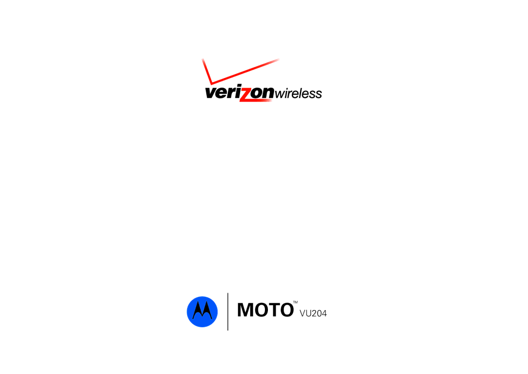 Verizon VU204 manual 