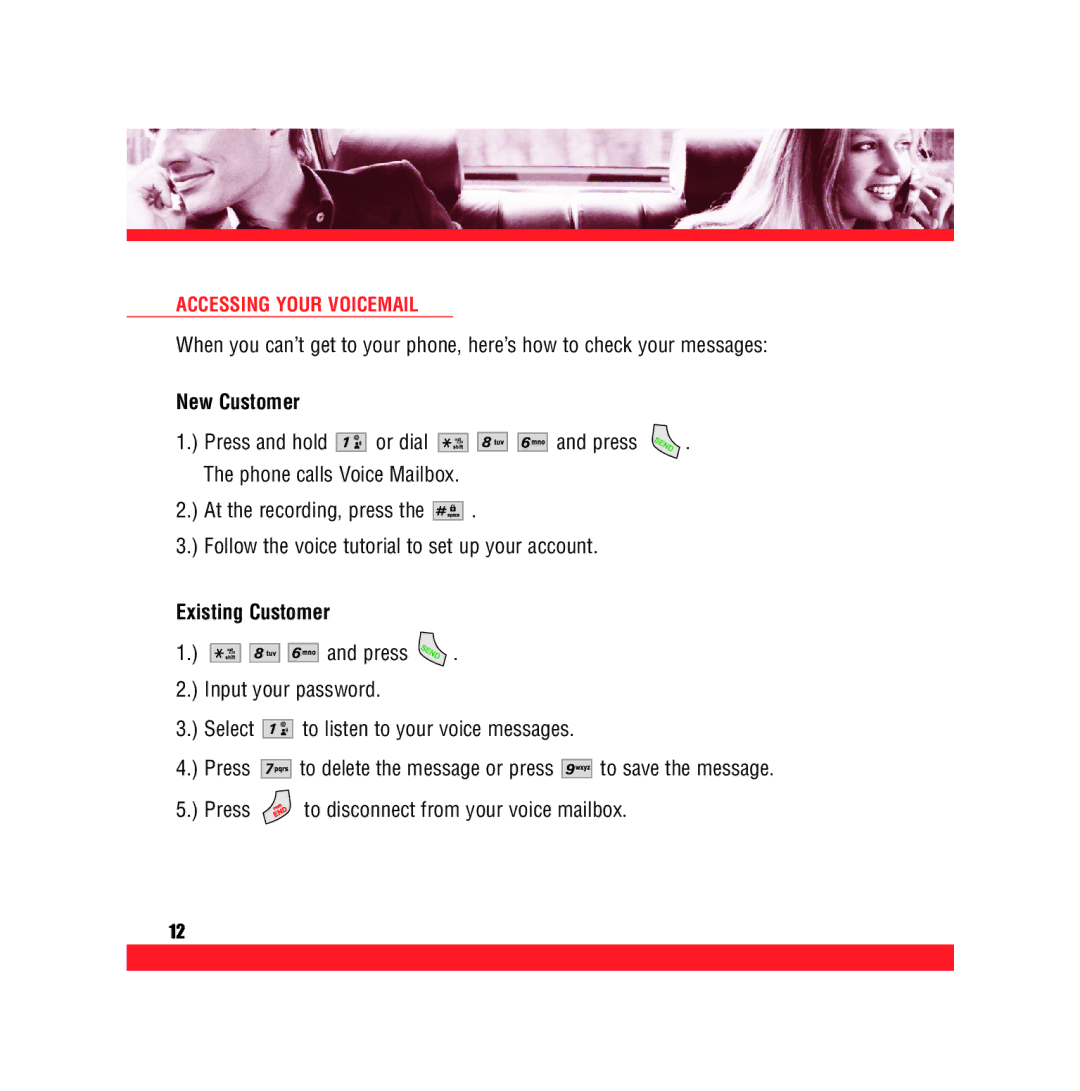 Verizon VX5300 manual Accessing Your Voicemail, New Customer, Existing Customer 