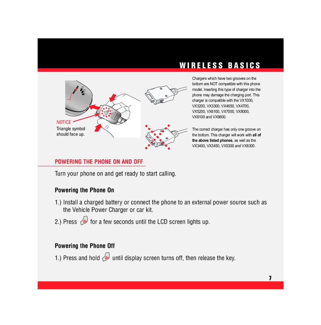 Verizon VX5300 manual Powering the Phone on and OFF, Powering the Phone On, Powering the Phone Off 