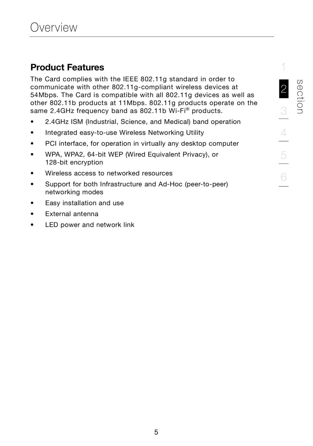 Verizon VZ4000 manual Overview, Product Features 