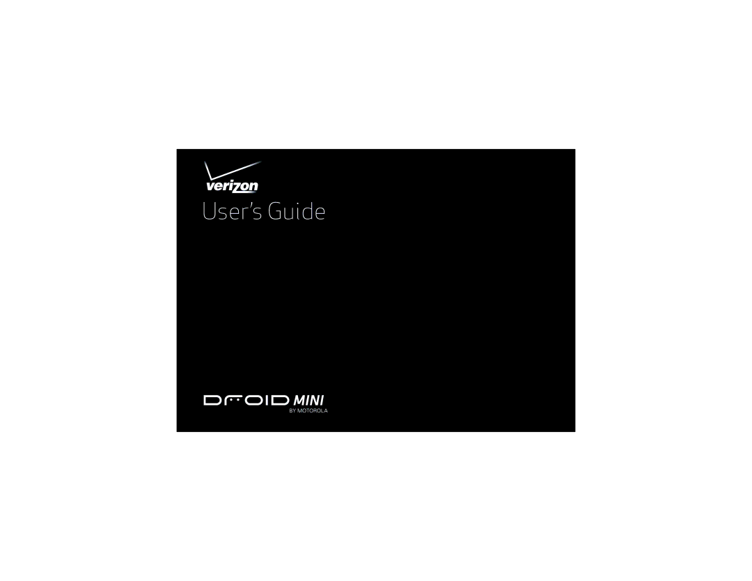 Verizon XT1030 manual User’s Guide 