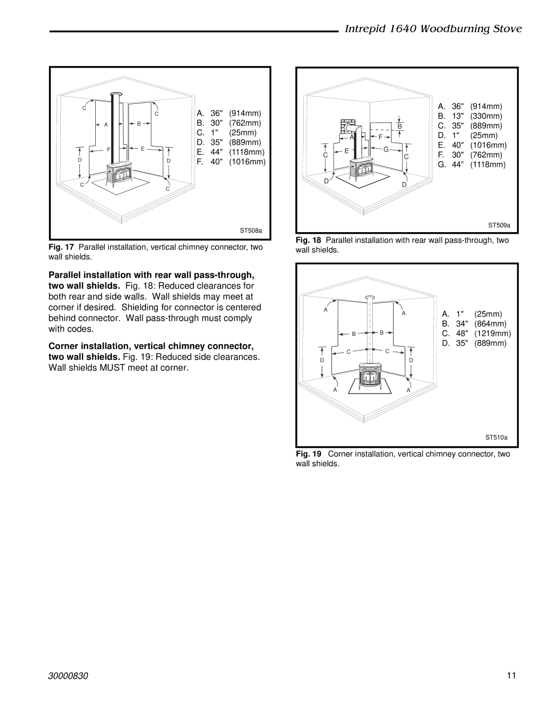 Vermont Casting 1640 installation instructions 25mm 