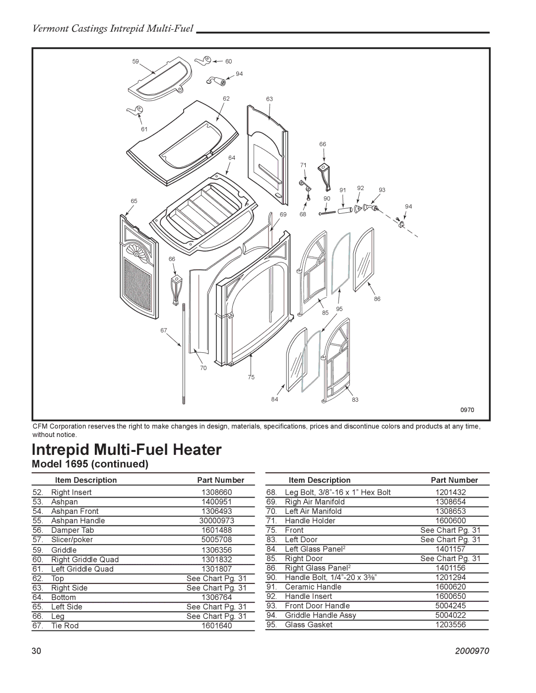 Vermont Casting 1695 installation instructions Intrepid Multi-Fuel Heater 