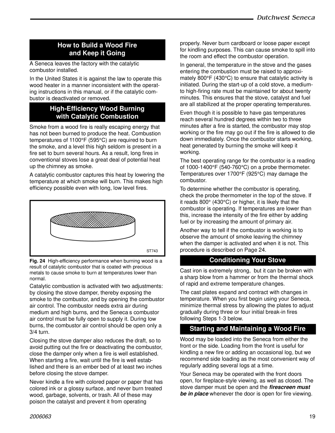 Vermont Casting 2170 manual How to Build a Wood Fire Keep it Going, High-Efficiency Wood Burning With Catalytic Combustion 