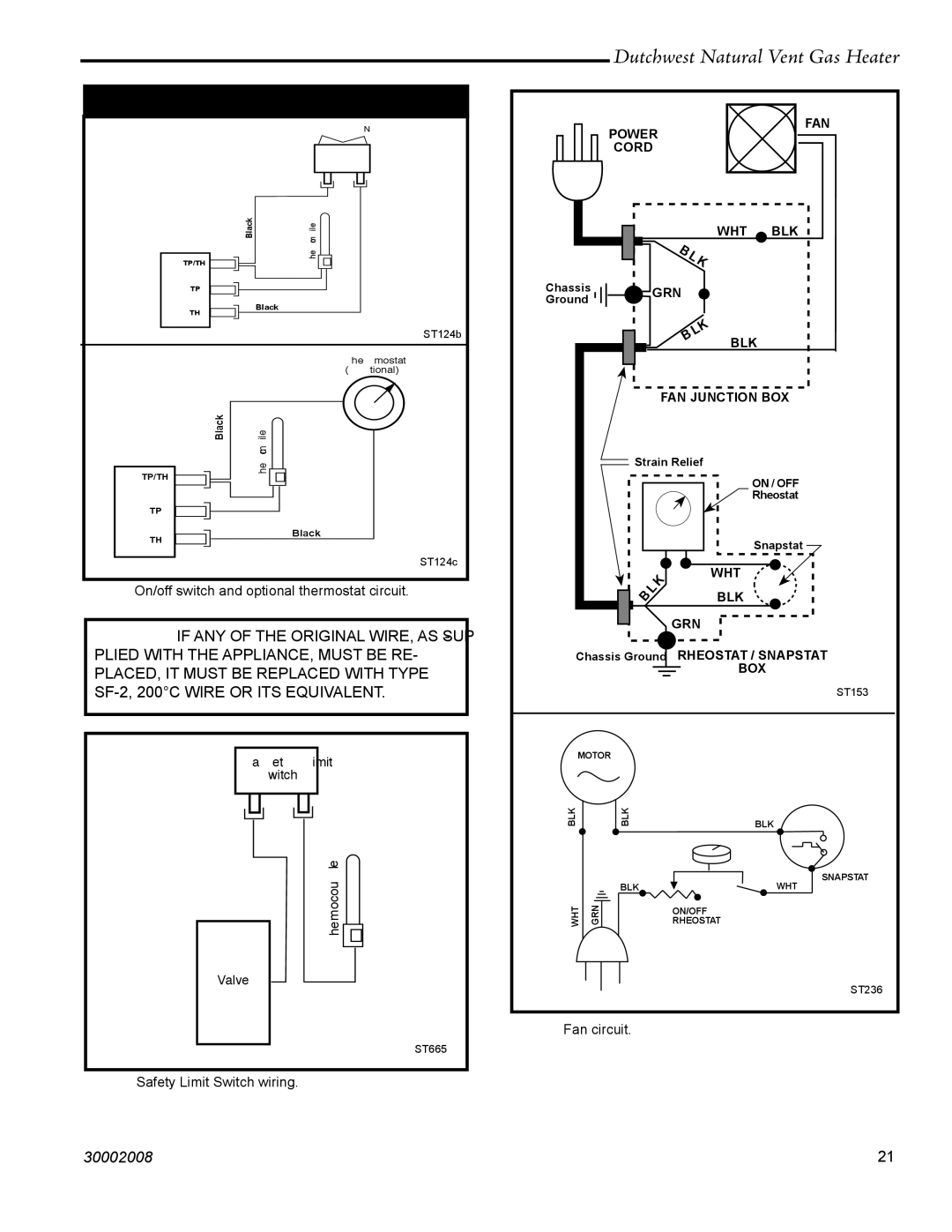 Vermont Casting 2468, 2467 manual Wiring Diagrams, Blk 