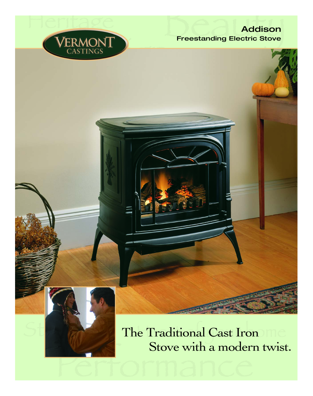 Vermont Casting 2905 manual The Traditional Cast Iron Stove with a modern twist, Addison, Freestanding Electric Stove 