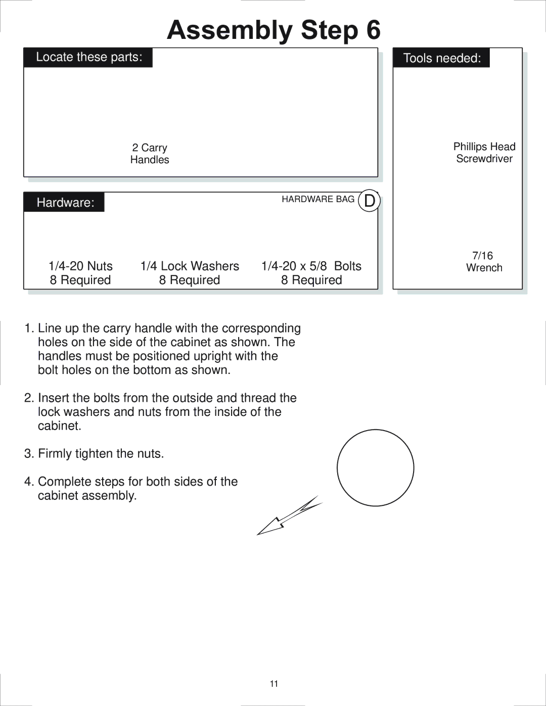 Vermont Casting 3605G, 3405GW, 3405GT, 3405BGW, 2505G, 3005G owner manual Nuts 