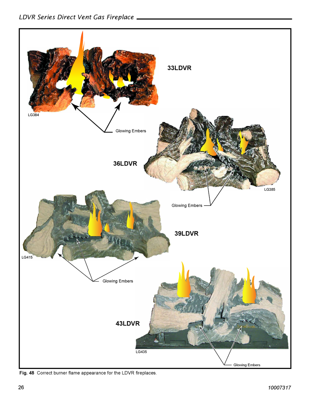 Vermont Casting 33LDVR, 43LDVR, 39LDVR, 36LDVR installation instructions 