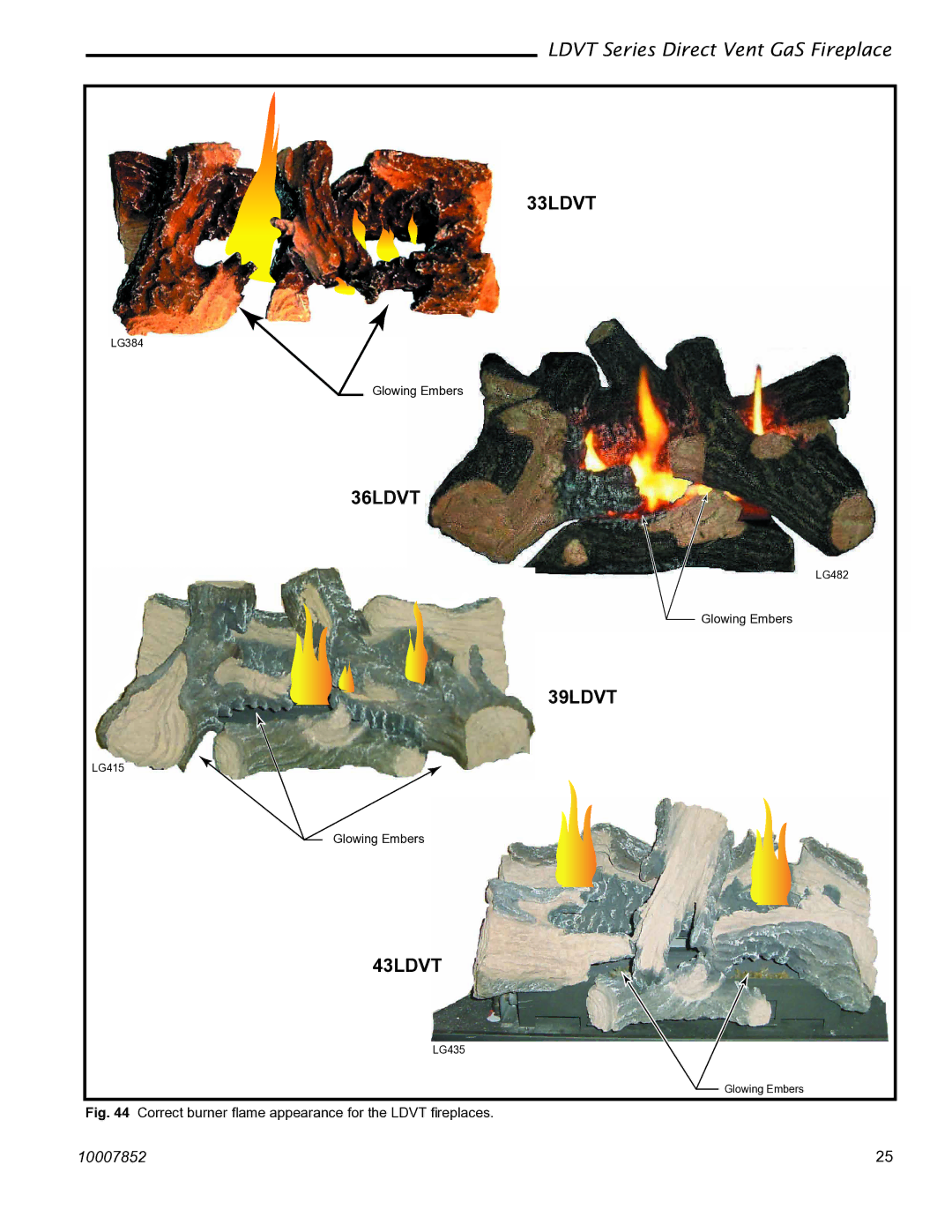 Vermont Casting 36LDVT 39LDVT, 43LDVT manual 33LDVT 