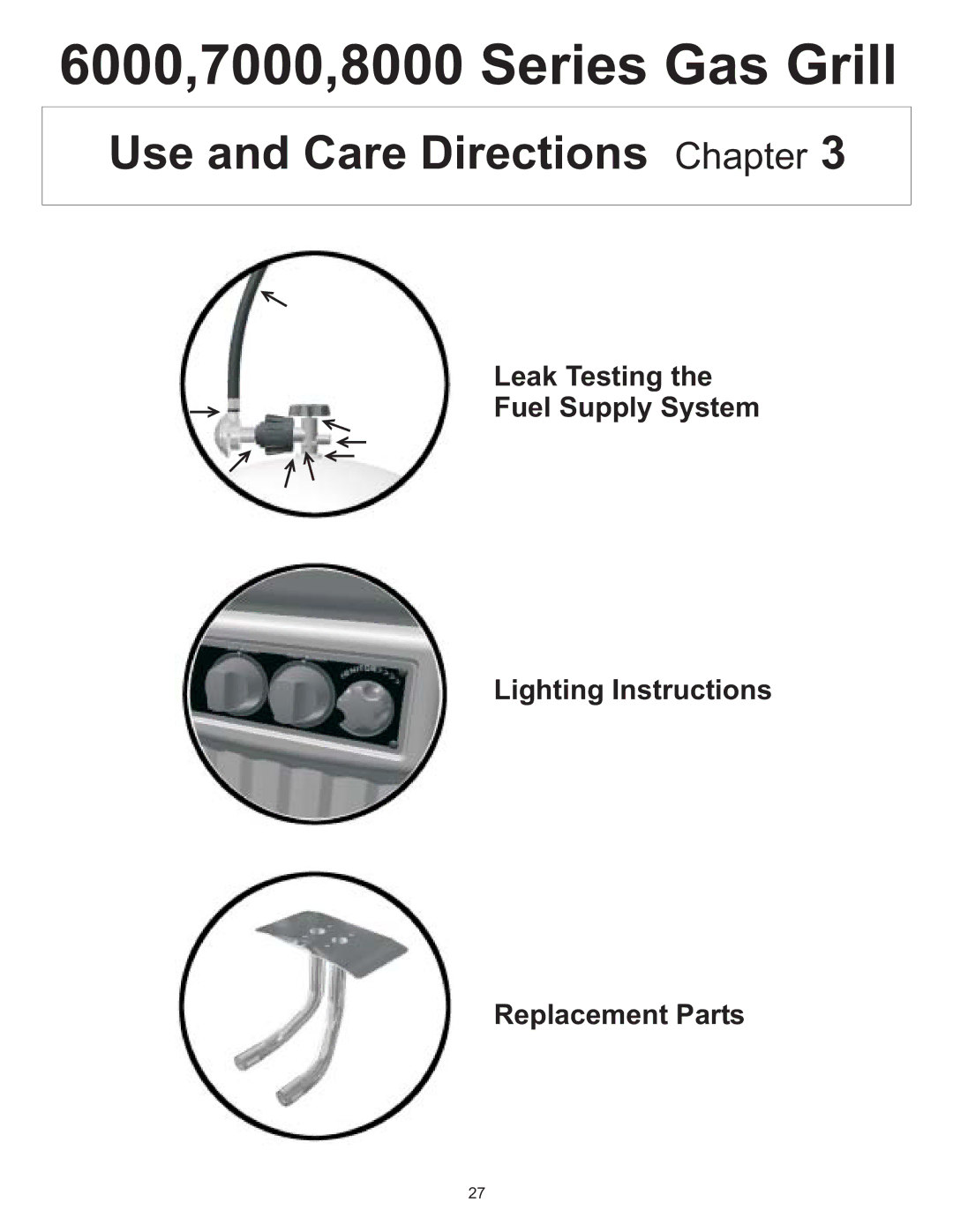 Vermont Casting 6100 owner manual Use and Care Directions Chapter 