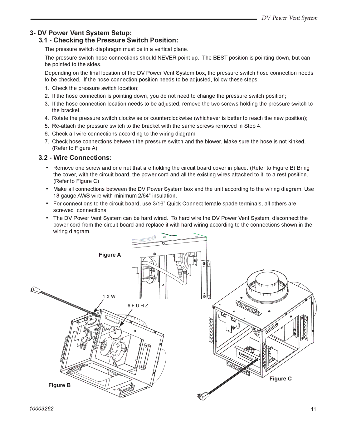 Vermont Casting 7PDVS manual Wire Connections, Figure a 