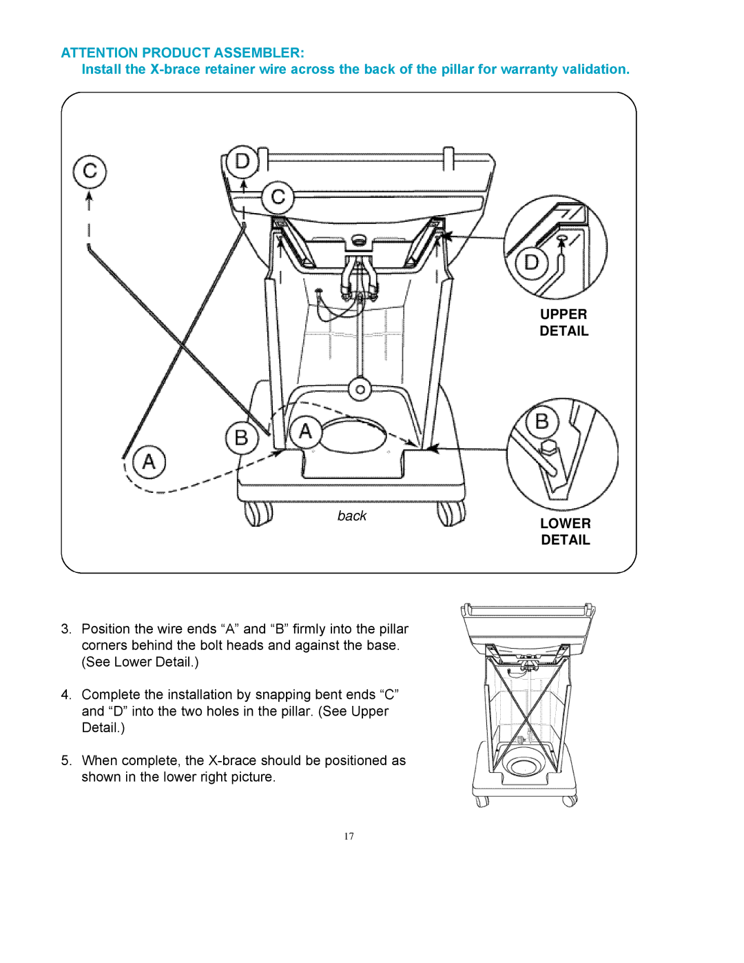 Vermont Casting A052041 owner manual Upper Detail 