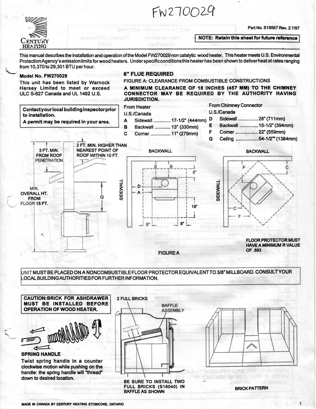 Vermont Casting AIR TIGHT WOOD STOVE owner manual Tn@fwzloozQ 