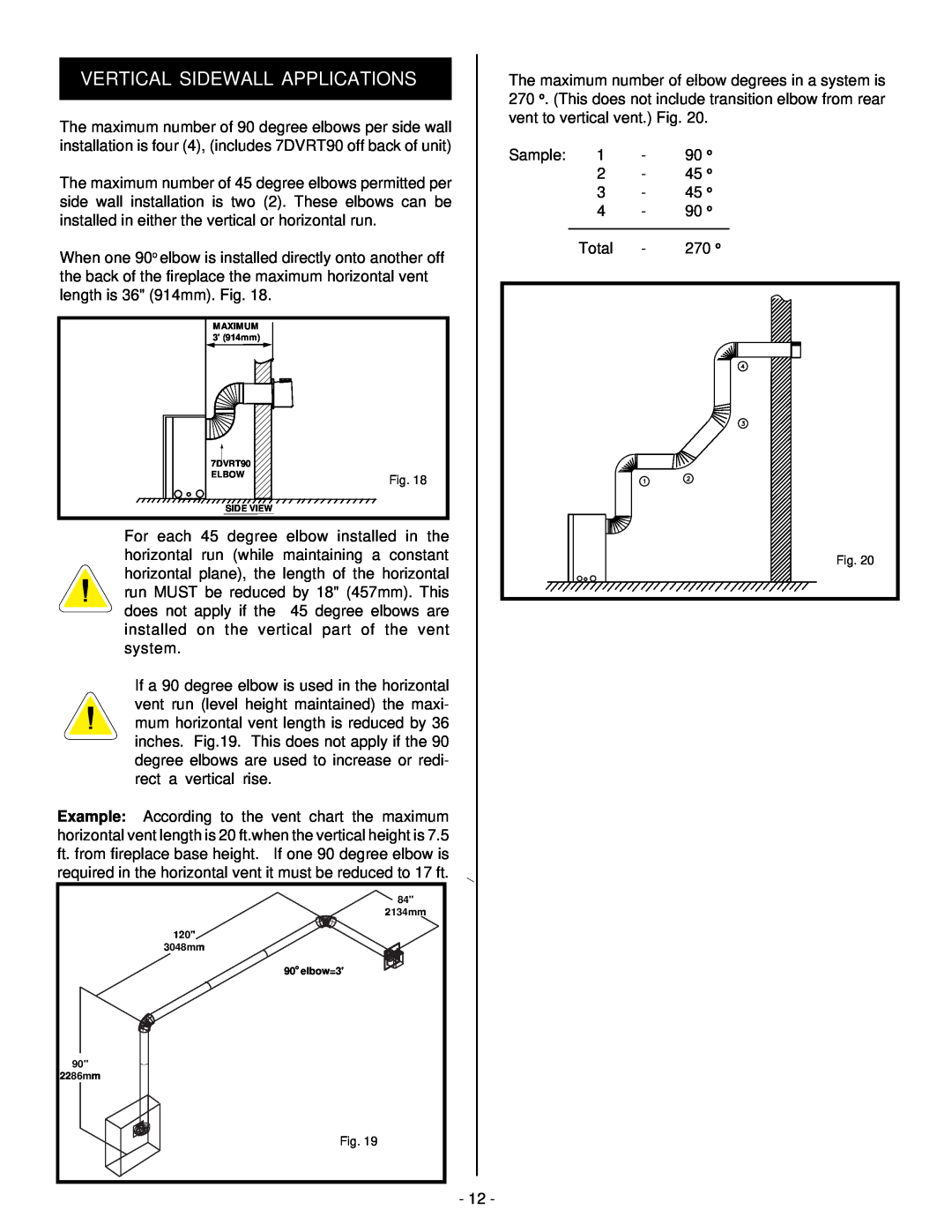 Vermont Casting BHDR36 installation instructions Vertical Sidewall Applications 