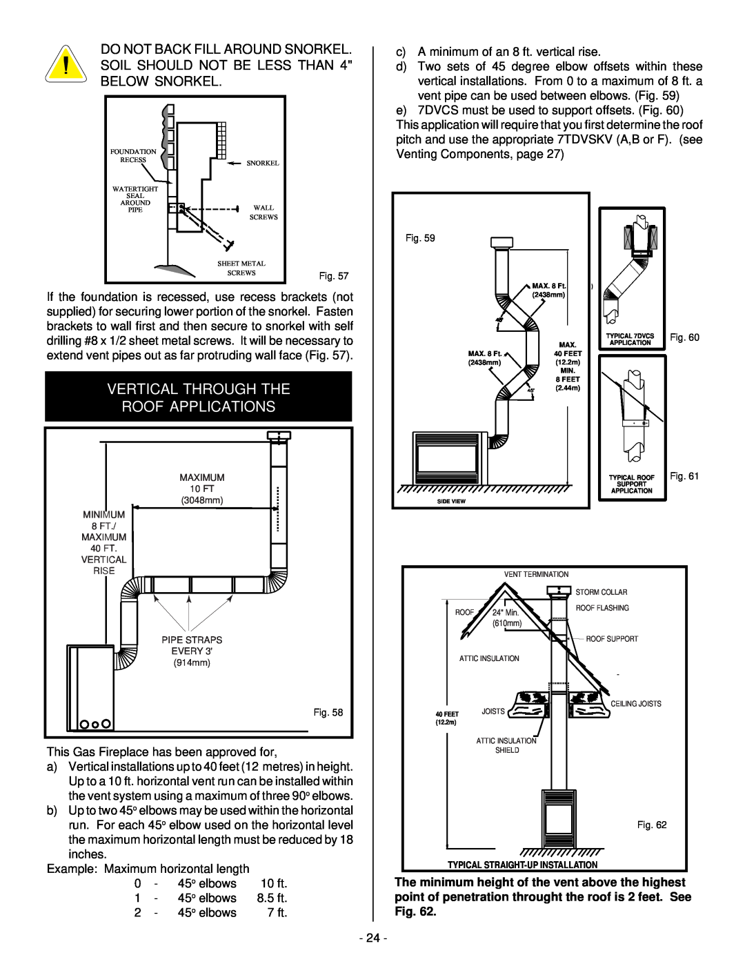 Vermont Casting BHDR36 installation instructions Vertical Through The Roof Applications 