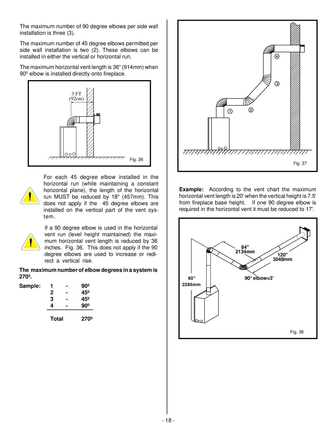 Vermont Casting BHDT36 installation instructions 2286mm 