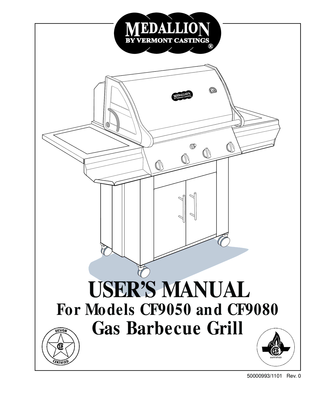 Vermont Casting CF9050 CF9080 user manual USER’S Manual 