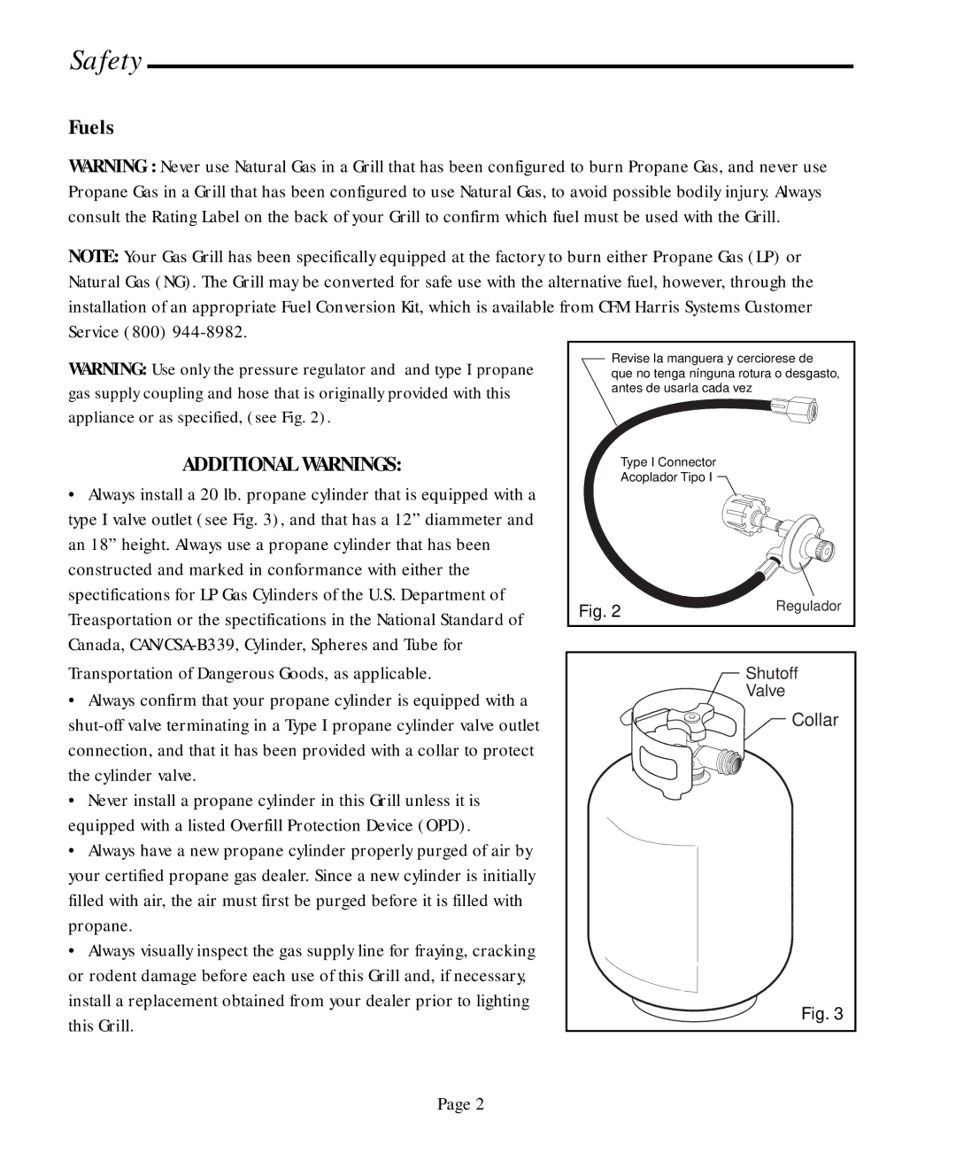 Vermont Casting CF9050 CF9080 user manual Fuels, Additional Warnings 