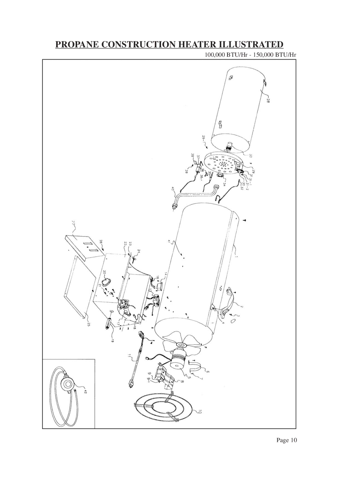 Vermont Casting ANSI Z83.7-2000, CSA 2.14-2000 instruction manual 100,000 BTU/Hr 150,000 BTU/Hr 