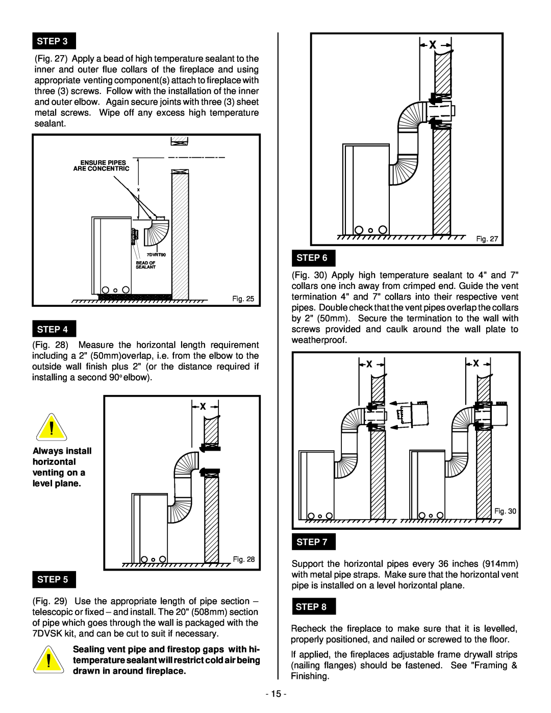 Vermont Casting DBR39, DBR33, DBR36 installation instructions Step 
