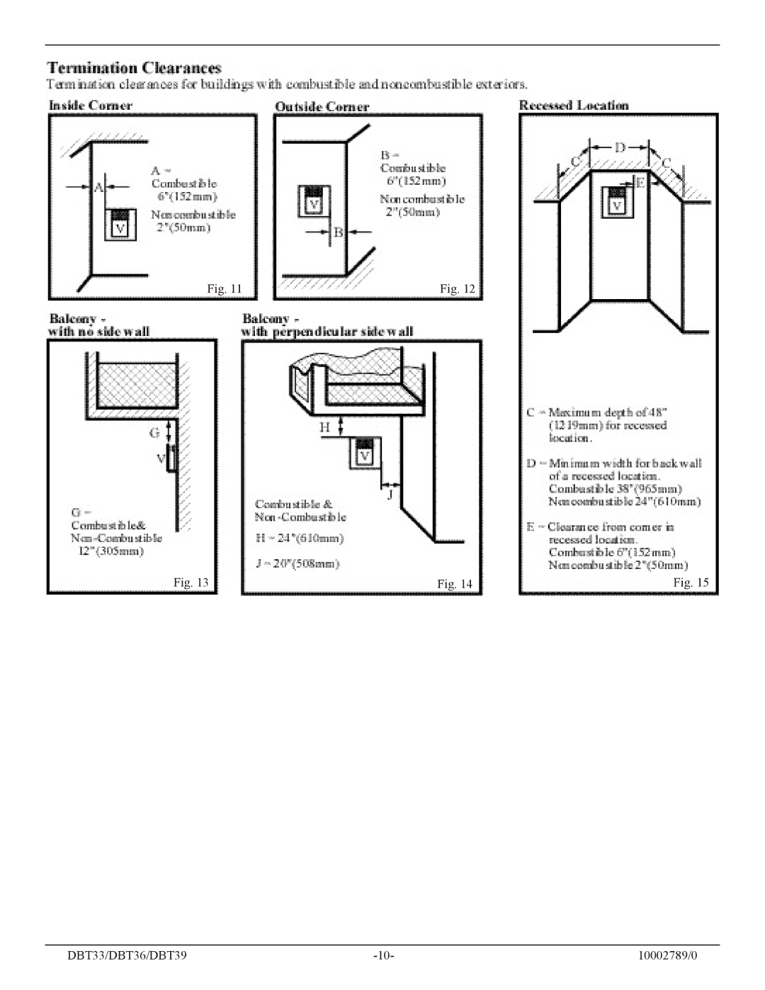 Vermont Casting installation instructions DBT33/DBT36/DBT39 